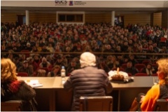 Educação, fome e espiritualidade pautaram a palestra de Frei Betto em Caxias